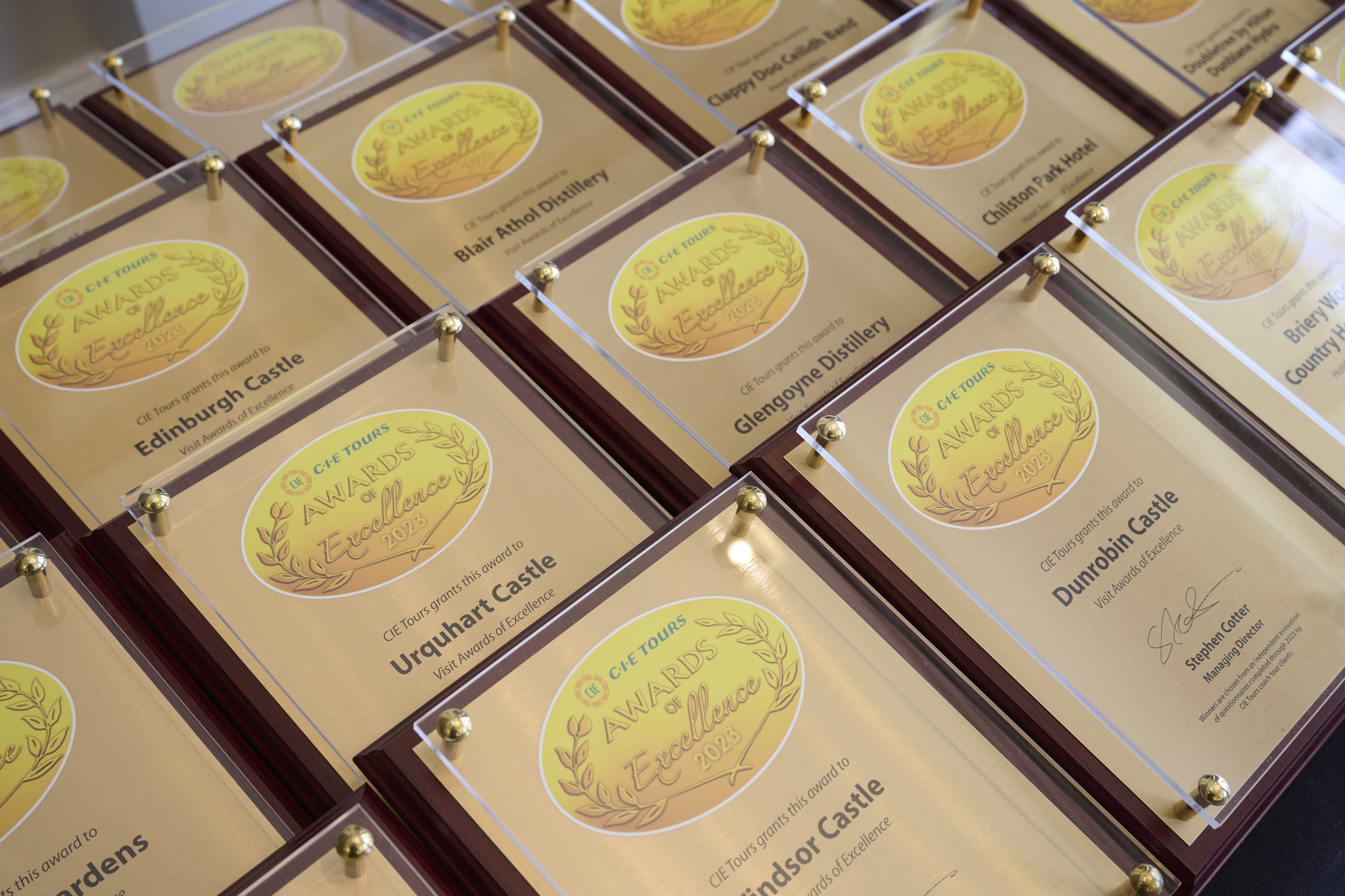 The CIE Tours Awards of Excellence
