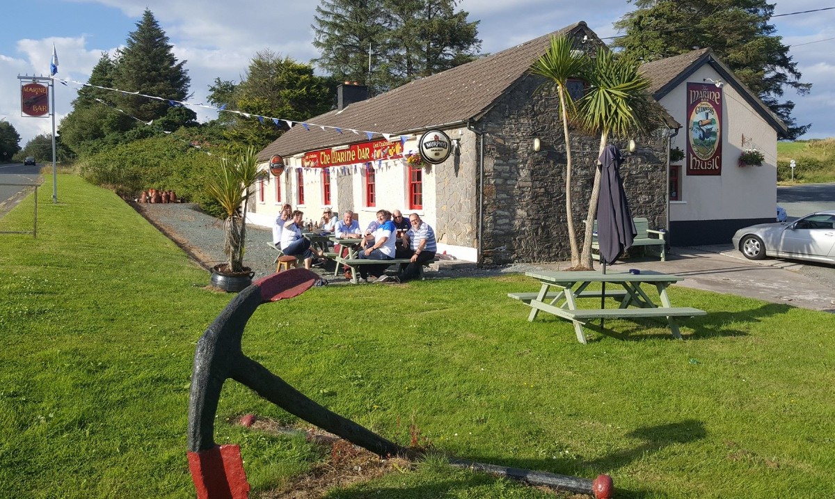Marine Bar Dungarvan in the sunshine